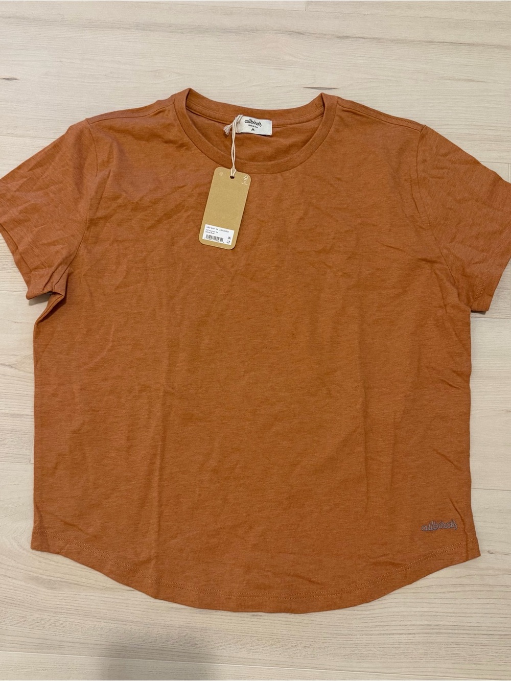 allbirds Women's Short Sleeve Tee in Orange Medium NWT